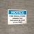 Notice: Fire Regulations Demand That Space Be Clear at All Times Landscape - Wall Sign