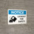 Notice: Lockout for Safety with Icon Landscape - Wall Sign