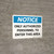 Notice: Only Authorized Personnel to Enter This Area Landscape - Wall Sign