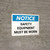 Notice: Safety Equipment Must be Worn Landscape - Wall Sign