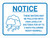 Notice: These Waters May Be Polluted with Icon Landscape - Wall Sign
