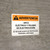 Warning: Arc Flash Shock Hazard PPE Required Spanish Landscape - Wall Sign
