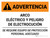 Warning: Arc Flash Shock Hazard PPE Required Spanish Landscape - Wall Sign