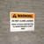 Warning: Do Not Climb Ladder! Roof Access Restricted Landscape - Wall Sign