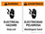 Warning: Electrical Hazard Keep Out Bilingual Spanish Landscape - Wall Sign