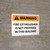 Warning: Fire Extinguisher is Not Provided in This Building Landscape - Wall Sign