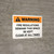 Warning: Fire Regulations Demand This Space Kept Clear Landscape - Wall Sign