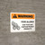 Warning: Food Allergy Food May Contain Peanuts with Icon Landscape - Wall Sign