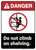 Danger: Do Not Climb Shelfing - Wall Sign