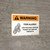 Warning: Food Allergy Our Food May Contain Peanut Tree Nut Products with Icon Landscape - Wall Sign