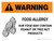 Warning: Food Allergy Our Food May Contain Peanut Tree Nut Products with Icon Landscape - Wall Sign