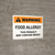 Warning: Food Allergy Product May Contain Wheat Landscape - Wall Sign