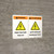 Warning: High Voltage Keep Out Bilingual Spanish Landscape - Wall Sign