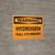 Warning: Hydrogen Full Cylinders Landscape - Wall Sign