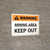 Warning: Mining Area Keep Out Landscape - Wall Sign