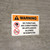 Warning: No Furniture Air Conditioners Or Appliances Allowed In Dumpster with Icons Landscape - Wall Sign
