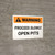 Warning: Proceed Slowly Open Pits Landscape - Wall Sign