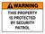 Warning: This Property is Protected By Security Patrol Landscape - Wall Sign