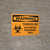 Warning: Toxin In Use Authorized Personnel Only with Icon Landscape - Wall Sign