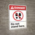 Danger: Do Not Stand Here ANSI - Wall Sign