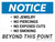 Notice: No Jewelry, Piercings, Exposed Cuts, Or Smoking Landscape - Wall Sign
