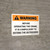 Warning: Before Operating Crane, It Is Compulsory to Extend Outriggers Landscape - Wall Sign