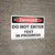 Danger: Do Not Enter Test in Progress - Wall Sign