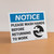 Notice: Please Wash Hands Before Returning To Work Handwashing Icon Landscape - Desktop Sign