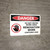 Danger: Do Not Enter Work Area Contains Lead - Wall Sign