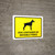 Dog Contained By Invisible Fence Landscape - Wall Sign