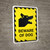 Beware Of Dog Yellow Hazard Portrait - Wall Sign