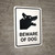 Beware Of Dog Portrait - Wall Sign