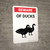 Beware of Ducks Portrait - Wall Sign