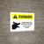 Caution: Dog Contained By Invisible Fence Spanish Landscape - Wall Sign