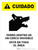 Caution: Dog Contained By Invisible Fence Spanish Portrait - Wall Sign