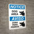 Notice: Dog Area Bilingual Spanish Portrait - Wall Sign