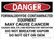Danger: Formaldehyde Contaminated Equipment - Wall Sign