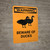 Warning: Beware Of Ducks Portrait - Wall Sign