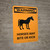 Warning: Horses May Bite Or Kick Portrait - Wall Sign