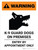 Warning: K-9 Guard Dogs On Premises Entry By Appointment Portrait - Wall Sign
