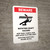 Beware: Rotating Shaft Hazard Keep Body Portrait - Wall Sign