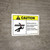 Caution: Ansi Rotating Equipment Landscape - Wall Sign