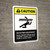 Caution: Ansi Rotating Equipment Portrait - Wall Sign