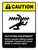 Caution: Ansi Rotating Equipment Portrait - Wall Sign