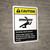 Caution: Ansi Rotating Shaft Hazard Keep Body Portrait - Wall Sign