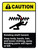 Caution: Ansi Rotating Shaft Hazard Keep Body Portrait - Wall Sign