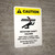 Caution: Rotating Shaft Hazard Keep Body Portrait - Wall Sign
