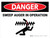 Danger: Sweep Auger In Operation Landscape - Wall Sign