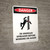Danger: De-Energize Spreader Before Working Portrait - Wall Sign