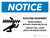 Notice: Rotating Equipment Landscape - Wall Sign